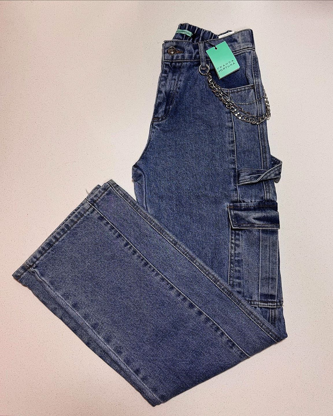 Jeans Cargo Cadena